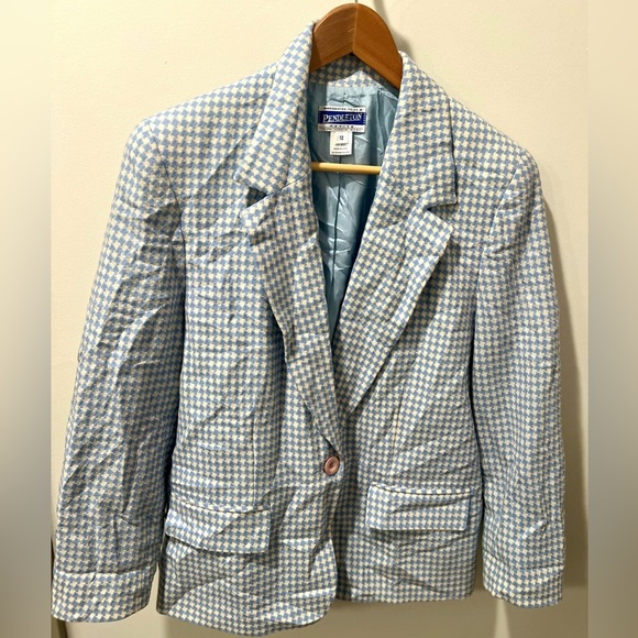 Pendleton 100% wool houndstooth Blazer - Picture 1 of 3